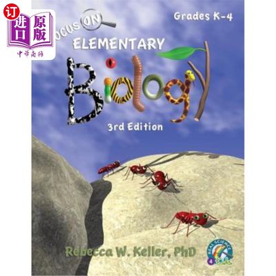 海外直订Focus On Elementary Biology Student Textbook 3rd Edition (softcover) 专注于初级生物学学生教材第三版（软封面）