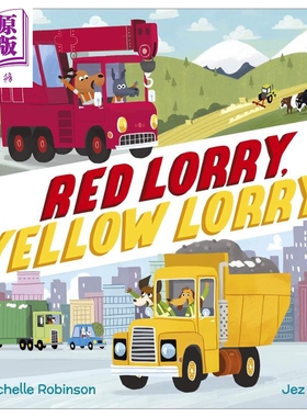现货 Red Lorry, Yellow Lorry 红色货车，黄色货车 英文原版 进口原版 2岁到5岁 儿童绘本 Michelle Robinson【中商原版】