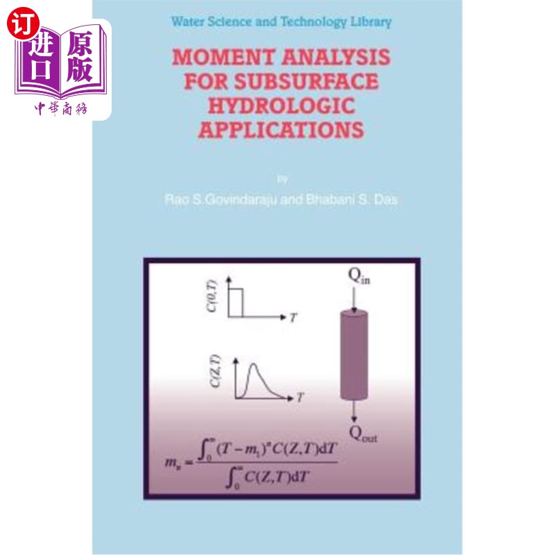海外直订Moment Analysis for Subsurface Hydrologic Applications 矩分析在地下水文中的应用