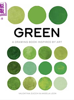 预售 绿色 受艺术启发的绘本 英文原版 Green A Drawing Book Inspired by Art Valentina Zucchi【中商原版】