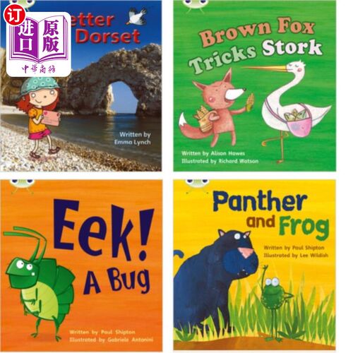 海外直订Learn to Read at Home with Bug Club Phonics: Pac... 用虫子俱乐部的自然拼读法在家学习阅读:五套(每套4本，3本
