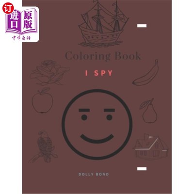 海外直订Coloring Book - I Spy: Coloring Book for Kids Ages 2-5 Year _ A Fun Guessing Gam 填色书-我间谍:孩子2-5岁的