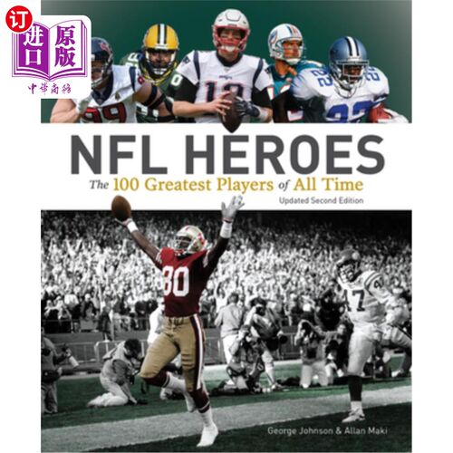 海外直订NFL Heroes: The 100 Greatest Players of All Time NFL英雄:100位最伟大的球员