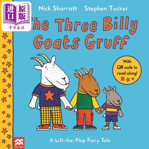 Lift-the-Flap Fairy Tales：The Three Billy Goats Gruff 麦克美伦经典翻页童话：三只比利山羊 英文原版 儿童绘本【中商原