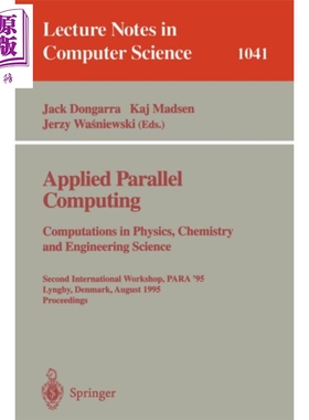 现货 Applied Parallel Computing 实用的并行计算 英文原版 Jack Dongarra Jerzy Wasniewski【中商原版】