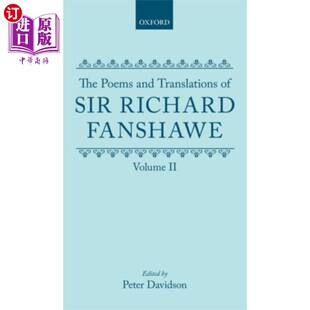 Fanshawe Translations 诗与译 理查德·范肖爵士 ... Richard Sir and 海外直订Poems