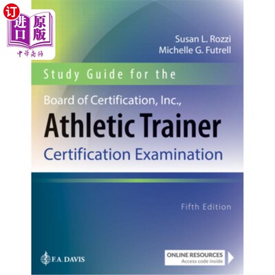 海外直订医药图书Study Guide for the Board of Certification, Inc., Athletic Trainer Certification 认证委员会学习指南