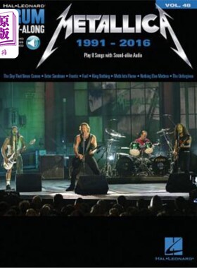海外直订Metallica: 1991-2016: Drum Play-Along Volume 48 [With Access Code] Metallica:1991-2016：第48卷的鼓声演奏