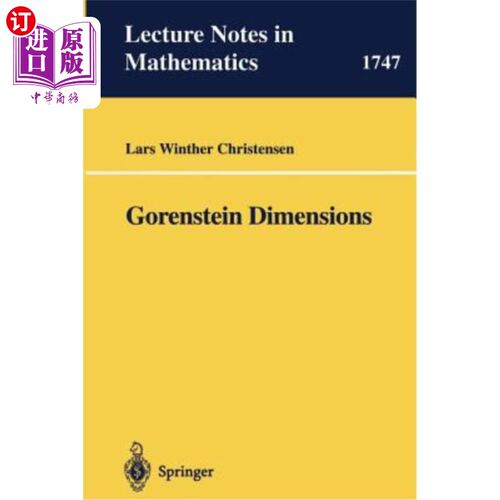 海外直订Gorenstein Dimensions 戈伦斯坦维度