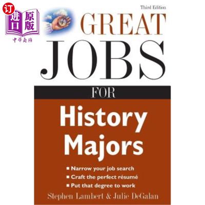 海外直订Great Jobs for History Majors 历史专业的伟大工作