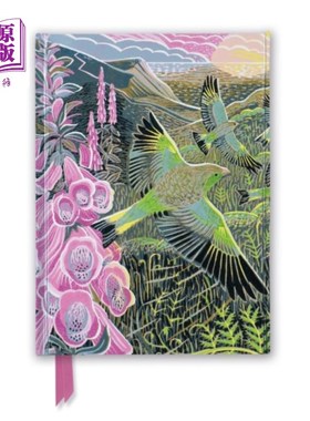 海外直订古英语 Annie Soudain: Foxgloves and Finches (Foiled Jou... 安妮·苏丹:毛地黄和雀类(刊刊)