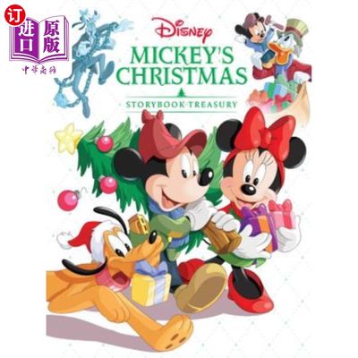 海外直订Mickey's Christmas Storybook Treasury 米老鼠圣诞节故事书精装