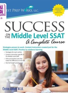 海外直订Success on the Middle Level SSAT 在中级SSAT中取得成功