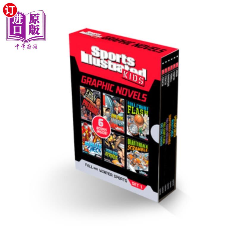 海外直订Sports Illustrated Kids Graphic Novels Boxed Set: Fall and Winter Sports Set 1 体育画报儿童图画小说盒装集: