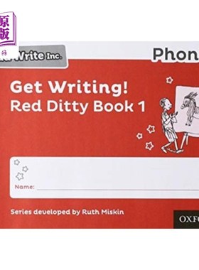 海外直订Read Write Inc. Phonics: Get Writing! Red Ditty ... Read Write公司拼读:开始写作!红色小曲书1包10个