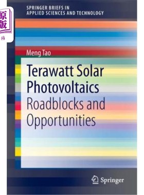 海外直订Terawatt Solar Photovoltaics: Roadblocks and Opportunities 太瓦太阳能光伏:障碍和机遇
