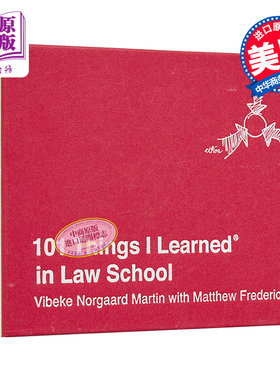 现货 从法学院学到的101件事 101 Things I Learned (r) in Law School 英文原版 Vibeke N Martin 法律法学百科【中商原版】