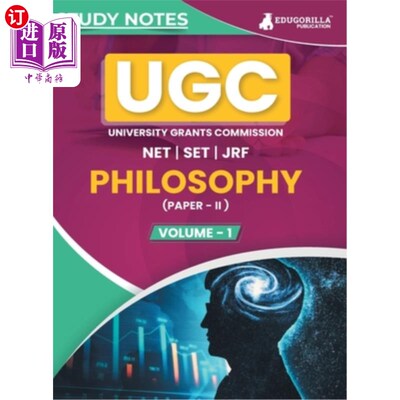 海外直订UGC NET Paper II Philosophy (Vol 1) Topic-wise Notes (English Edition) A Complet UGC . NET论