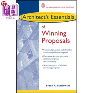Essentials Winning Proposals 必胜方案 海外直订Architect 建筑师