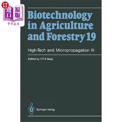 海外直订High-Tech and Micropropagation III 高科技与微繁殖III