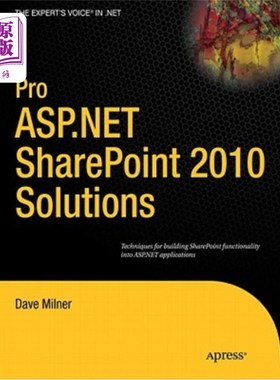 海外直订Pro ASP.NET Sharepoint 2010 Solutions: Techniques for Building Sharepoint Functi Pro ASP.NE