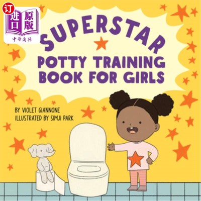 海外直订Superstar Potty Training Book for Girls 超级明星如厕训练女孩书