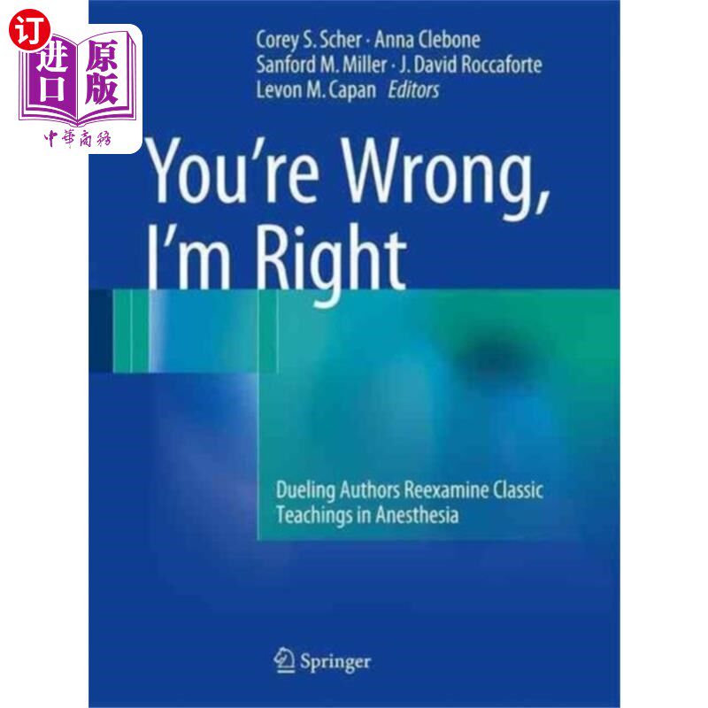海外直订医药图书You’re Wrong, I’m Right 你错了,我是对的