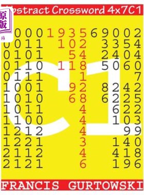 海外直订Abstract Crossword 4x7C1 摘要填字游戏4x7C1