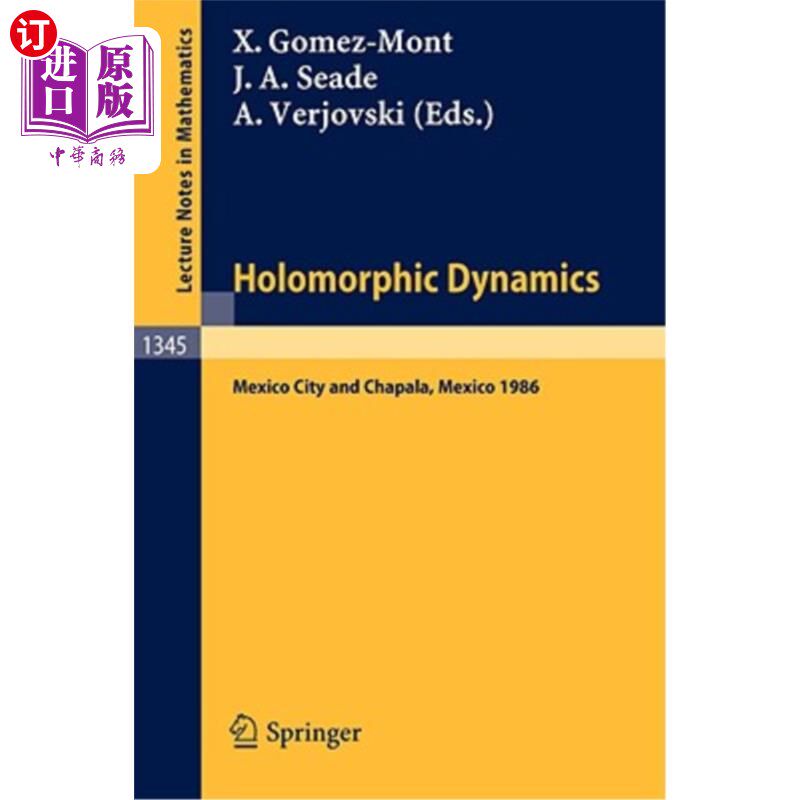 海外直订Holomorphic Dynamics: Proceedings of the Second International Colloquium on Dyna Holomorphi