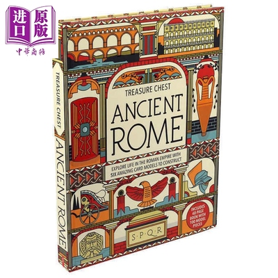 Treasure Chest Ancient Rome 古罗马宝箱 英文原版 古代历史知识科普百科 儿童绘本学习活动书【中商原版】