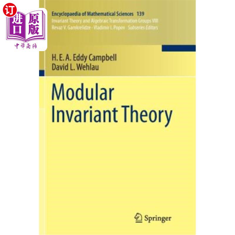 海外直订Modular Invariant Theory 模不变理论