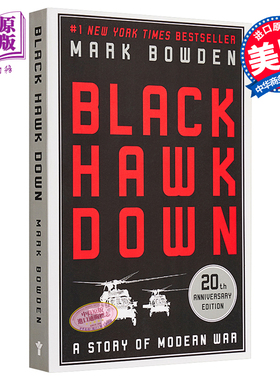 Black Hawk Down Mark Bowden 豆瓣高分 英文原版 黑鹰坠落 美国军事小说的经典畅销之作【中商原版】