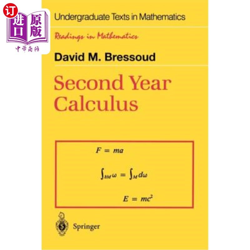 海外直订Second Year Calculus: From Celestial Mechanics to Special Relativity 第二年微积分:从天体力学到狭义相对论