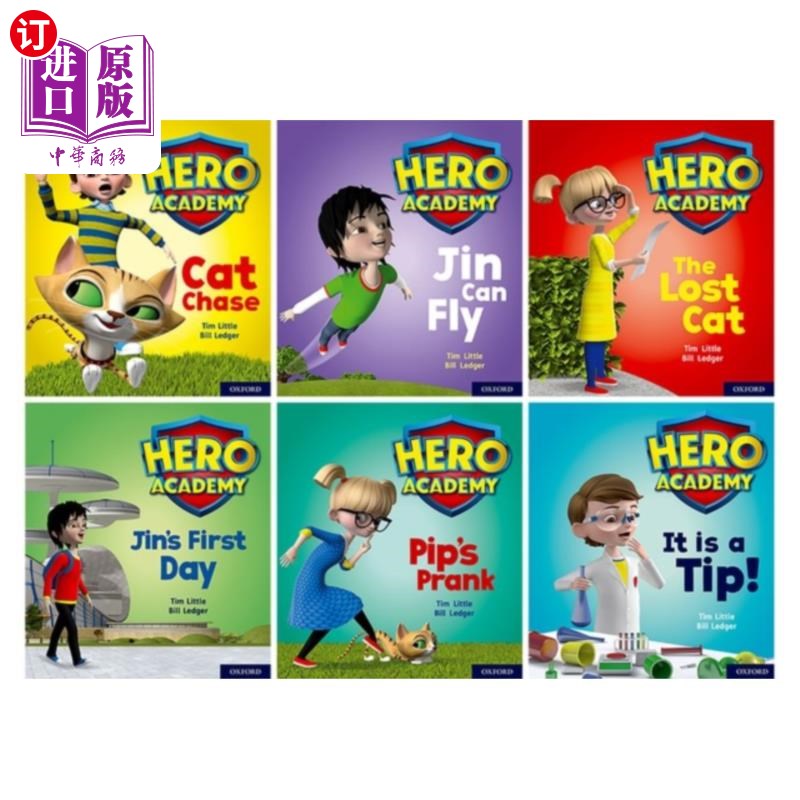 海外直订Hero Academy: Oxford Level 1/1+, Lilac/Pink Book... 英雄学院:牛津1/1级以上,紫丁香/粉红书乐队:班级礼包