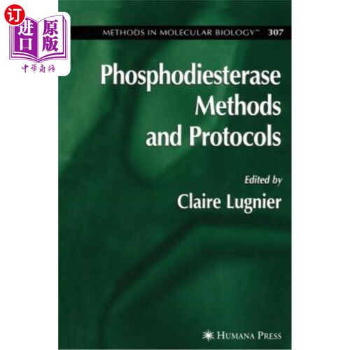 海外直订医药图书Phosphodiesterase Methods and Protocols 磷酸二酯酶方法和方案
