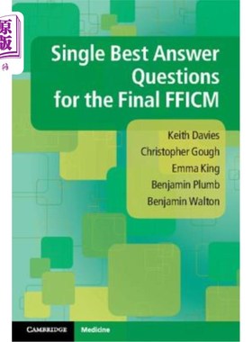 海外直订医药图书Single Best Answer Questions for the Final Fficm 最后一个Officm的单一最佳答案问题