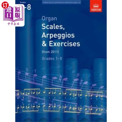 海外直订Organ Scales, Arpeggios and Exercises 器官音阶，琶音和练习