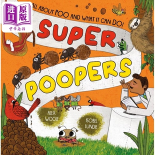 现货 超级便便书Super Poopers英文原版 儿童科普绘本 知识百科图画书 精装绘本 进口儿童读物 动物科学自然生物学【中商原版】
