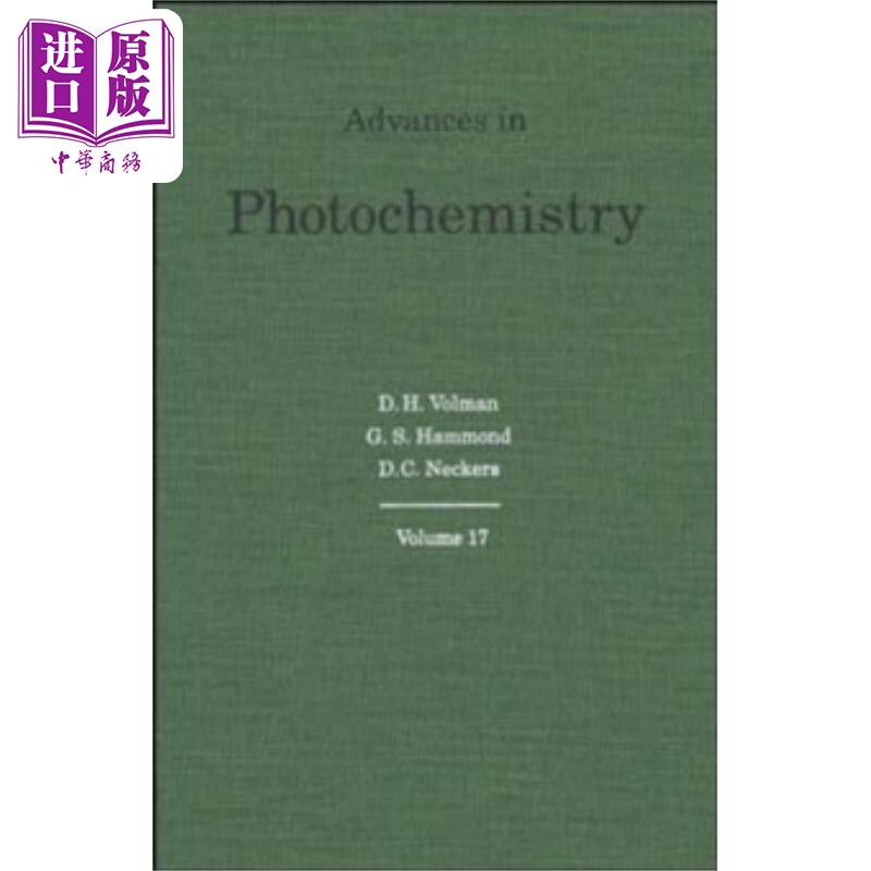 现货 光化学进展 第17卷 Advances In Photochemistry, Volume 17 英文原版 David Volman 中商原版图片