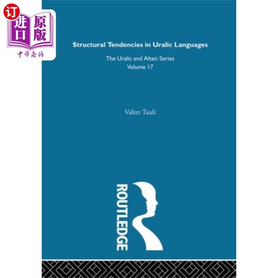 海外直订Structural Tendencies in Uralic Languages 乌拉尔语的结构倾向