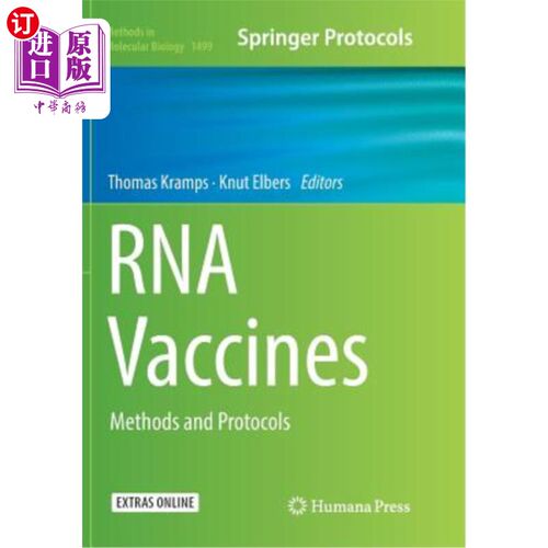 海外直订医药图书RNA Vaccines: Methods and Protocols RNA疫苗:方法和协议