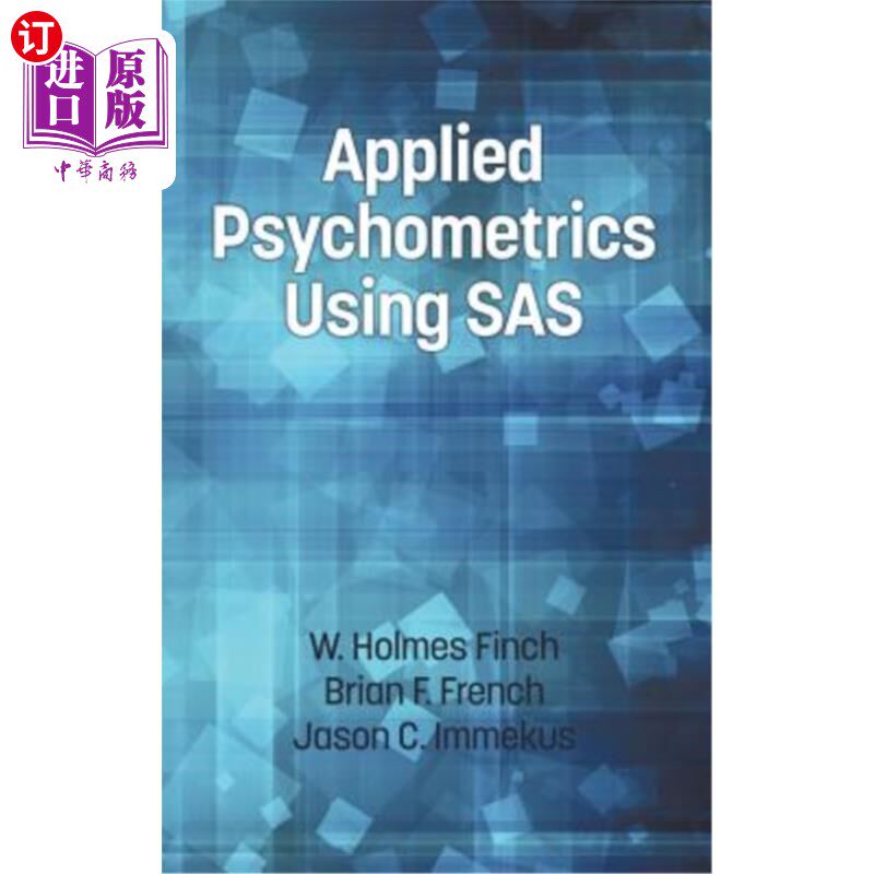 海外直订Applied Psychometrics Using SAS (Hc) 应用SAS (Hc)心理测量学