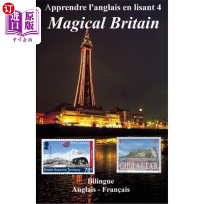 海外直订Apprendre l'anglais en lisant 4: Magical Britain 通过阅读学习英语4:神奇的英国