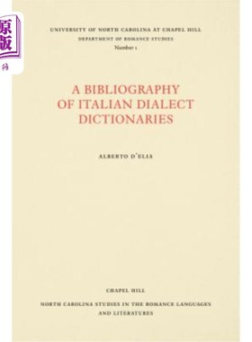 海外直订A Bibliography of Italian Dialect Dictionaries 意大利方言词典书目