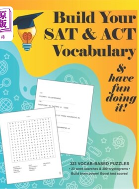 海外直订Build your SAT & ACT Vocabulary & have fun doing it!: 323 Vocab-based word searc 建立你的SAT和AC