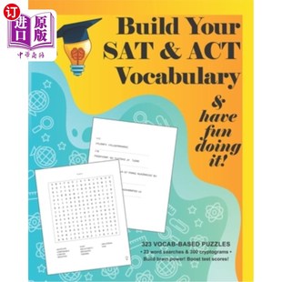 海外直订Build your SAT & ACT Vocabulary & have fun doing it!: 323 Vocab-based word searc 建立你的SAT和AC