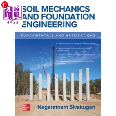海外直订Soil Mechanics and Foundation Engineering: Funda... 土力学与基础工程:基础与应用