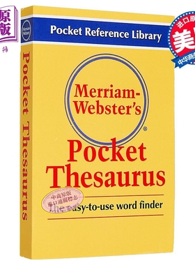 Merriam-Websters Pocket Thesaurus Newest Edition 麦林韦氏袖珍词典 最新版【中商原版】
