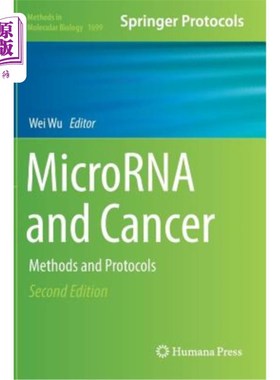 海外直订医药图书Microrna and Cancer: Methods and Protocols 微rna和癌症:方法和方案