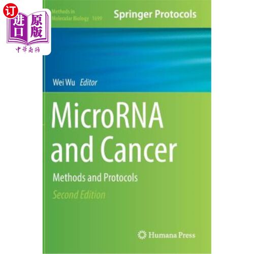 海外直订医药图书Microrna and Cancer: Methods and Protocols 微rna和癌症:方法和方案
